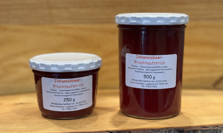 Johannisbeer Fruchtaufstrich vom Schmiederhof