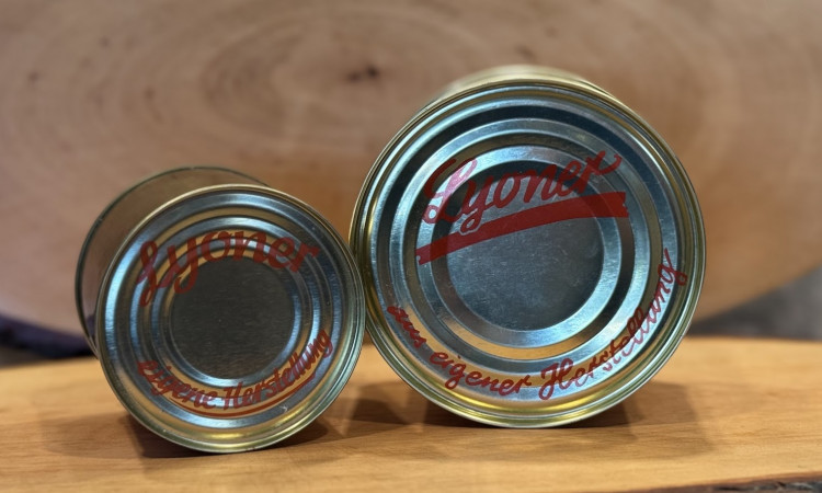 Lyoner aus eigener Herstellung in der Dose