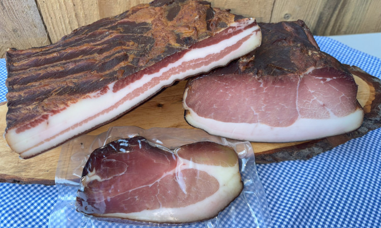 Schinkenspeck und Bauchspeck